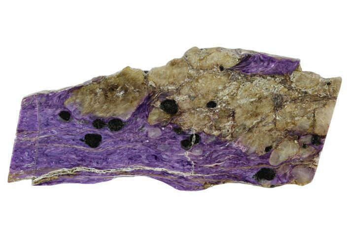 Purple Polished Charoite Slab - Siberia #129074